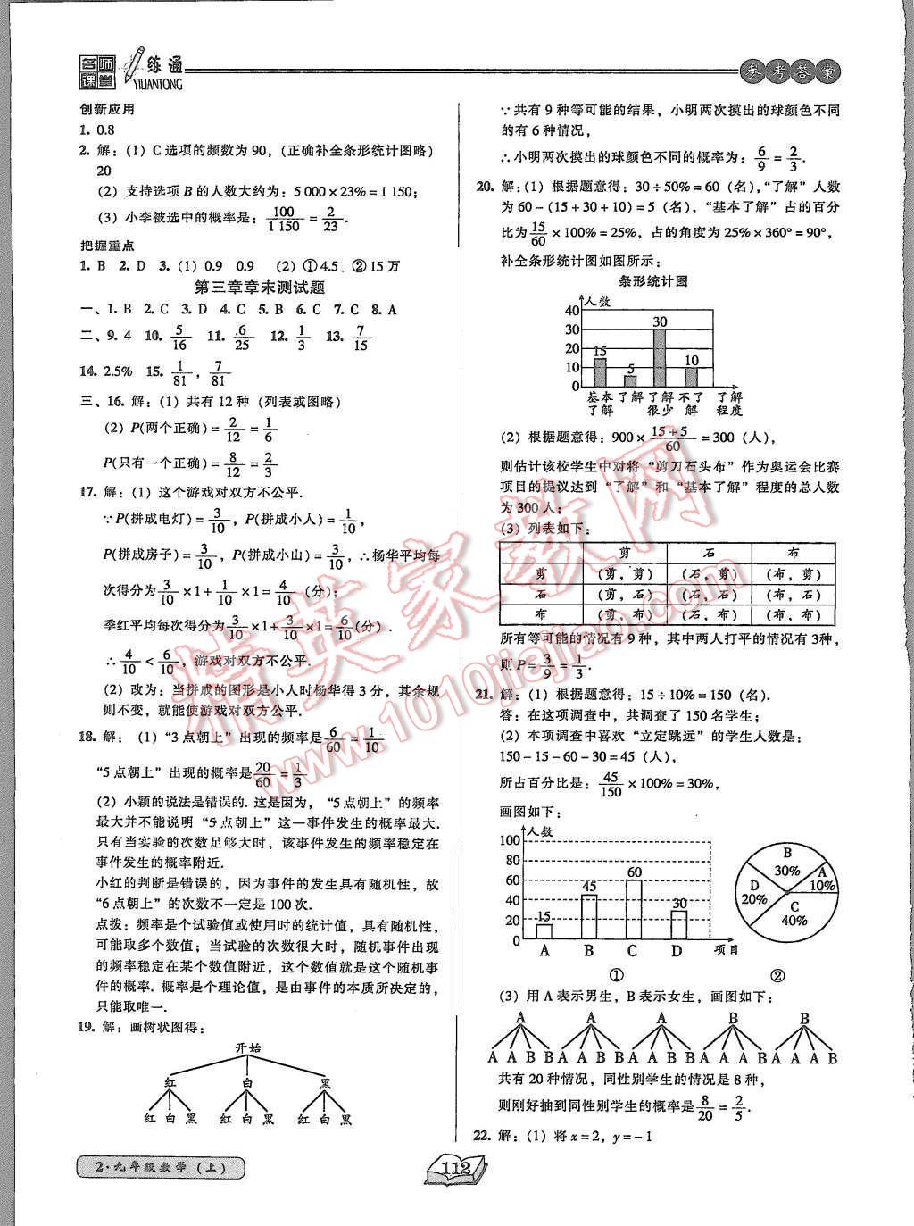 2015年名師課堂一練通九年級數(shù)學(xué)上冊北師大版 第10頁