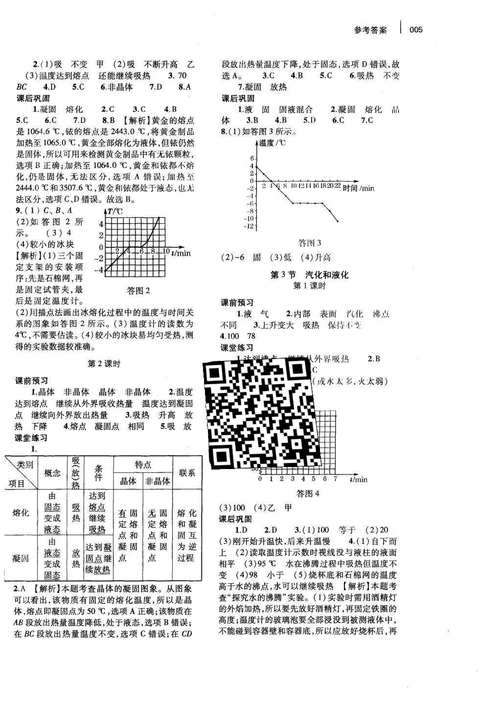 2015年基礎(chǔ)訓(xùn)練八年級(jí)物理上冊(cè)人教版河南省內(nèi)使用 參考答案第18頁