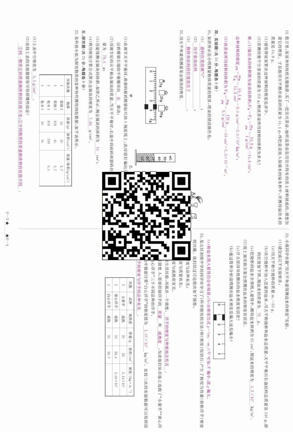 2015年領(lǐng)航新課標(biāo)練習(xí)冊八年級物理上冊人教版 單元測試卷第116頁