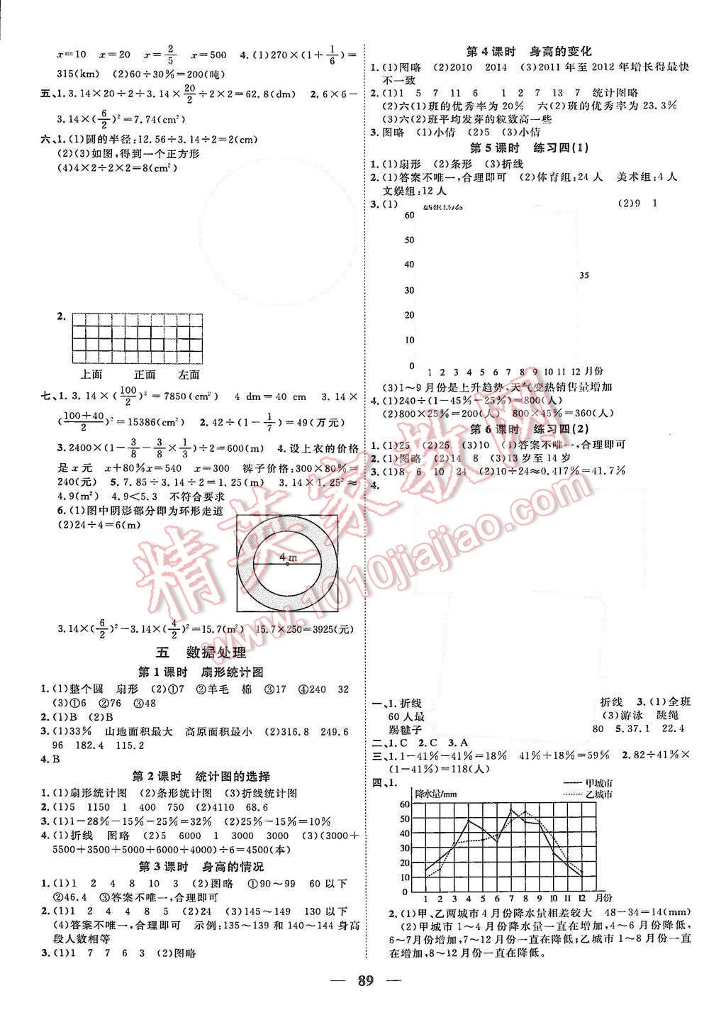 2015年陽光課堂課時優(yōu)化作業(yè)六年級數(shù)學上冊北師大版 第5頁