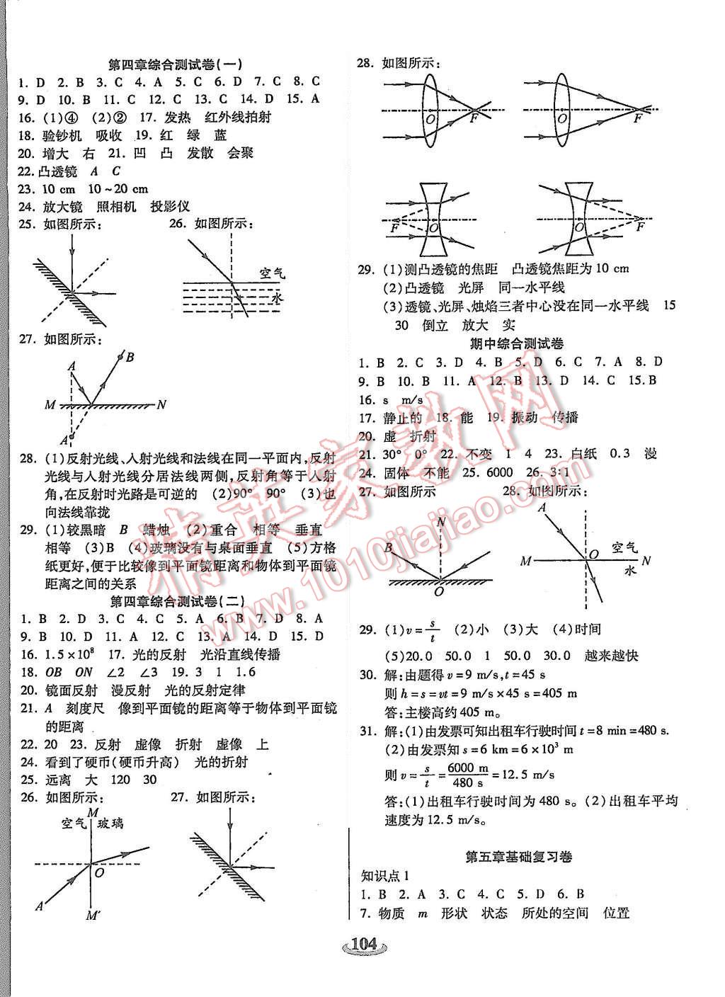 2015年暢響雙優(yōu)卷八年級物理上冊滬科版 第4頁