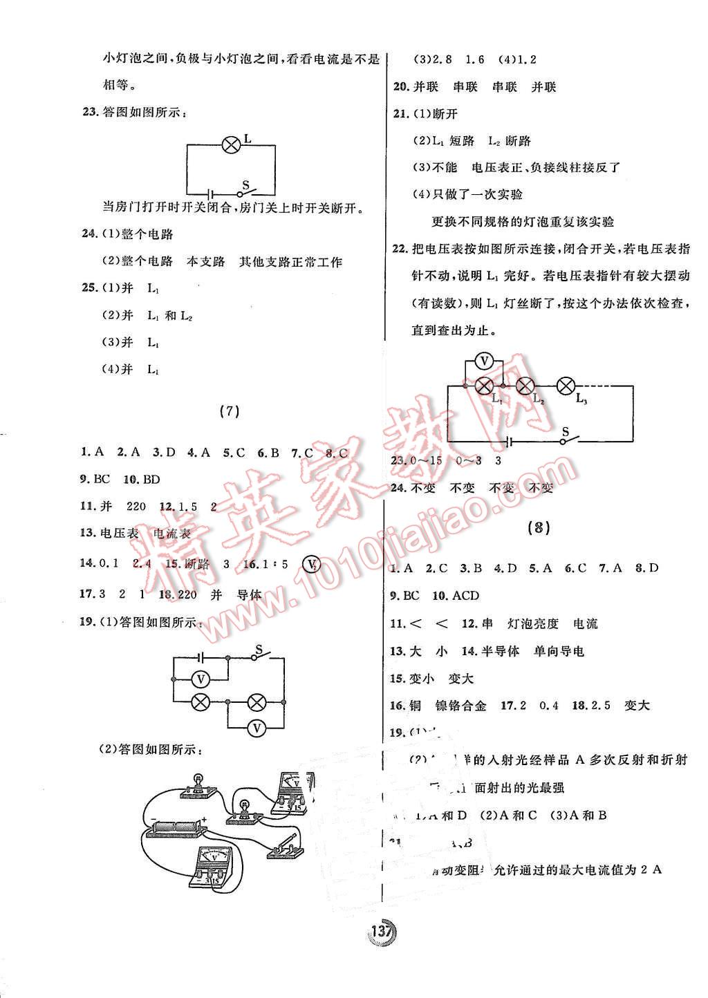 2015年誠(chéng)成教育學(xué)業(yè)評(píng)價(jià)九年級(jí)物理全一冊(cè)人教版 第5頁(yè)