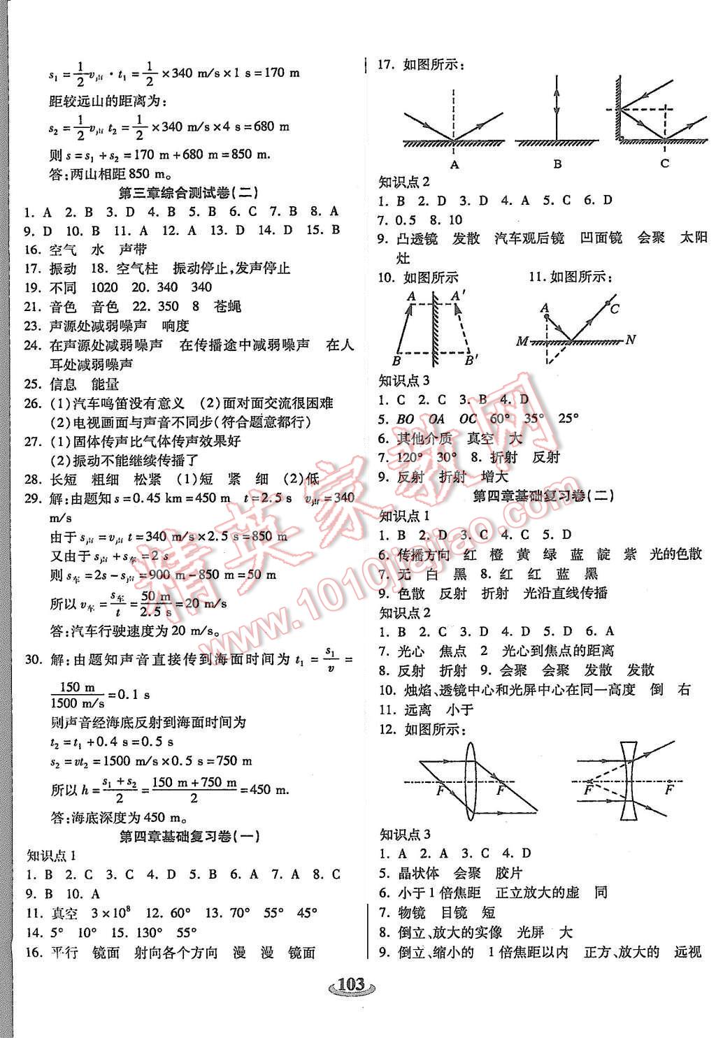 2015年暢響雙優(yōu)卷八年級物理上冊滬科版 第3頁