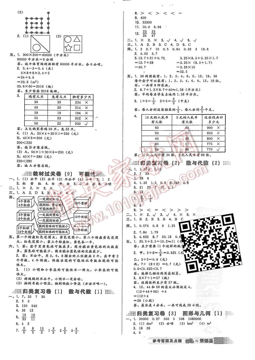 2015年好卷五年级数学上册北师大版 第3页