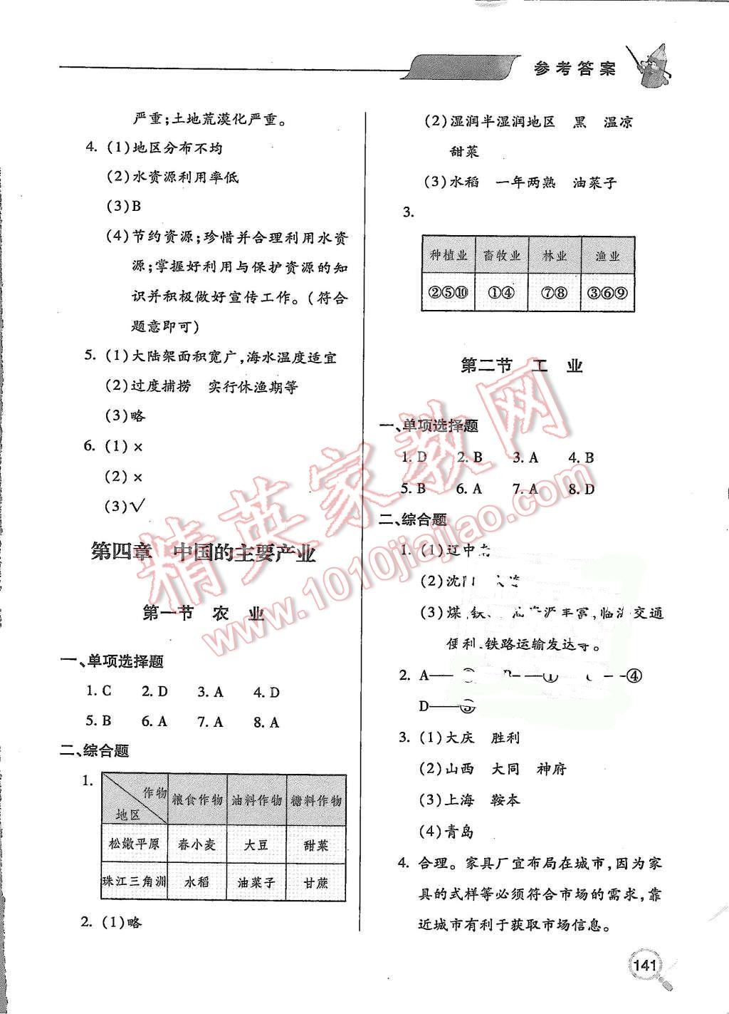 2015年新课堂同步学习与探究八年级地理上册 第9页