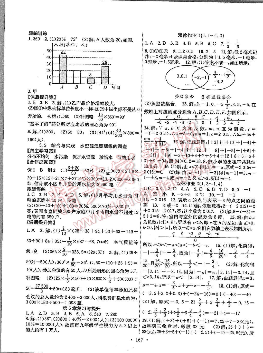 2015年課堂導練1加5七年級數(shù)學上冊滬科版 第15頁