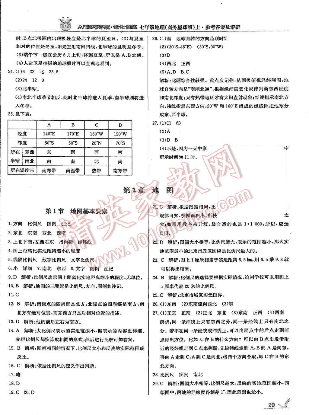 2015年1加1輕巧奪冠優(yōu)化訓(xùn)練七年級地理上冊商務(wù)星球版銀版 第4頁