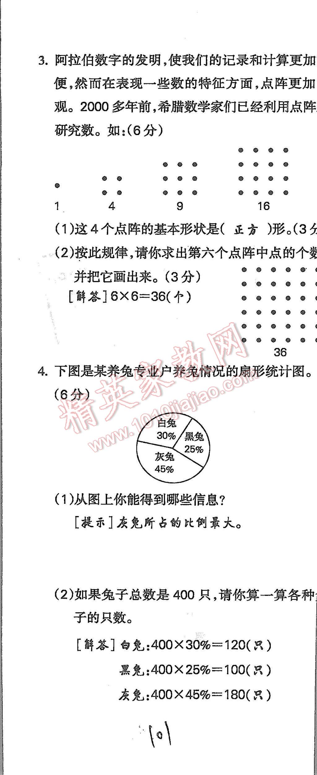 2015年啟智文化滿分試卷單元期末過關檢測六年級數(shù)學上冊人教版 第101頁