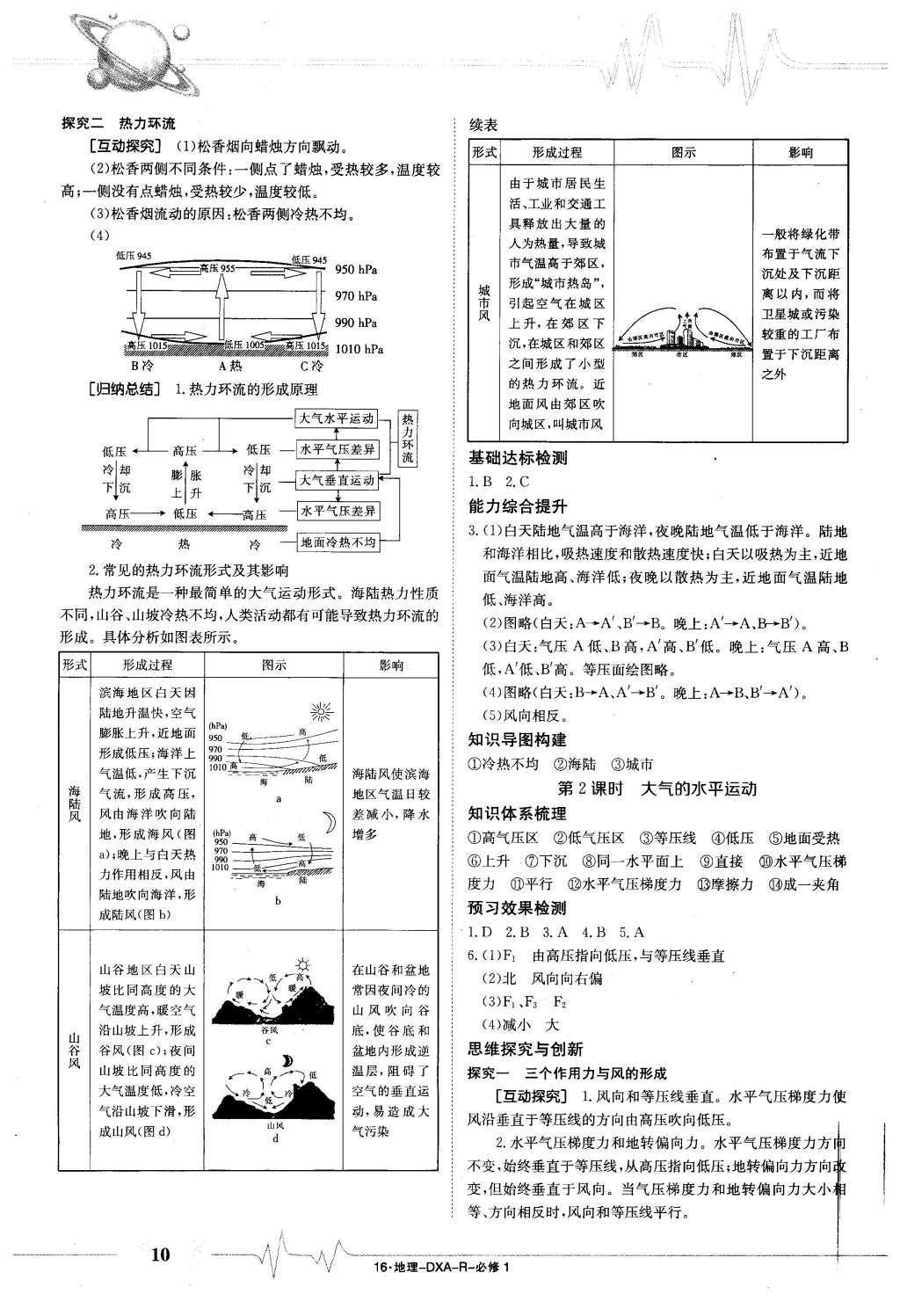 2015年金太陽導(dǎo)學(xué)案地理必修1 導(dǎo)學(xué)部分答案第20頁