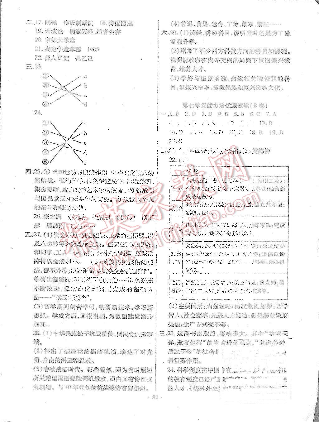 2015年优化夺标单元测试卷七年级历史上册川教版 第10页