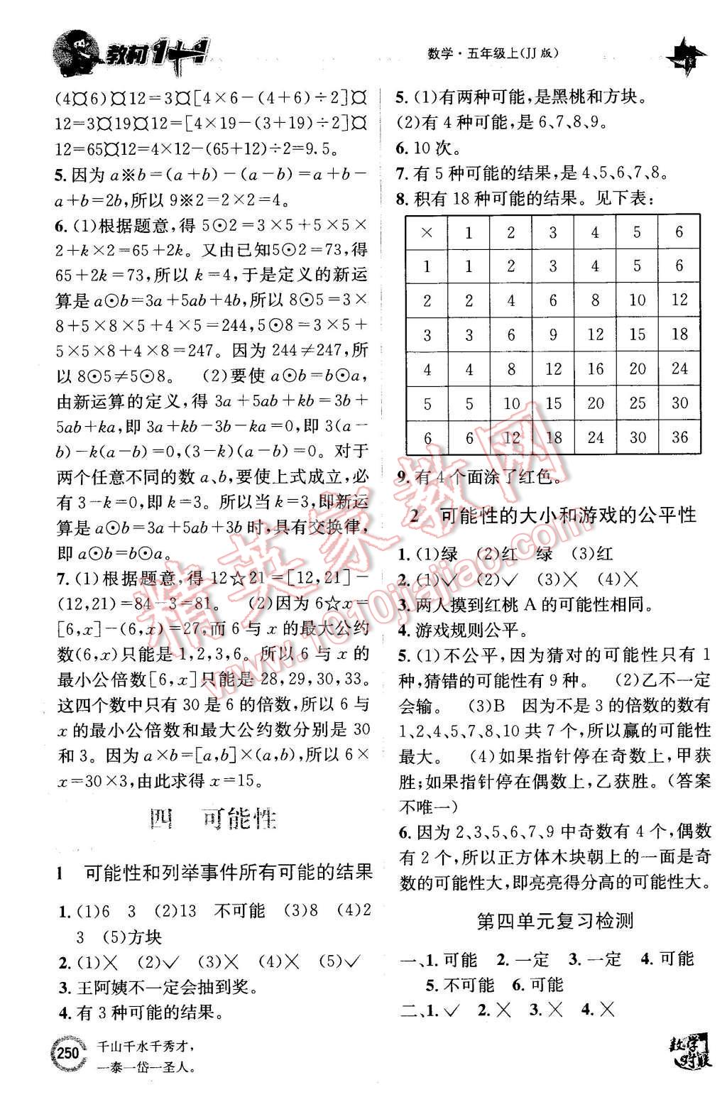 2015年教材1加1五年級(jí)數(shù)學(xué)上冊冀教版 第10頁