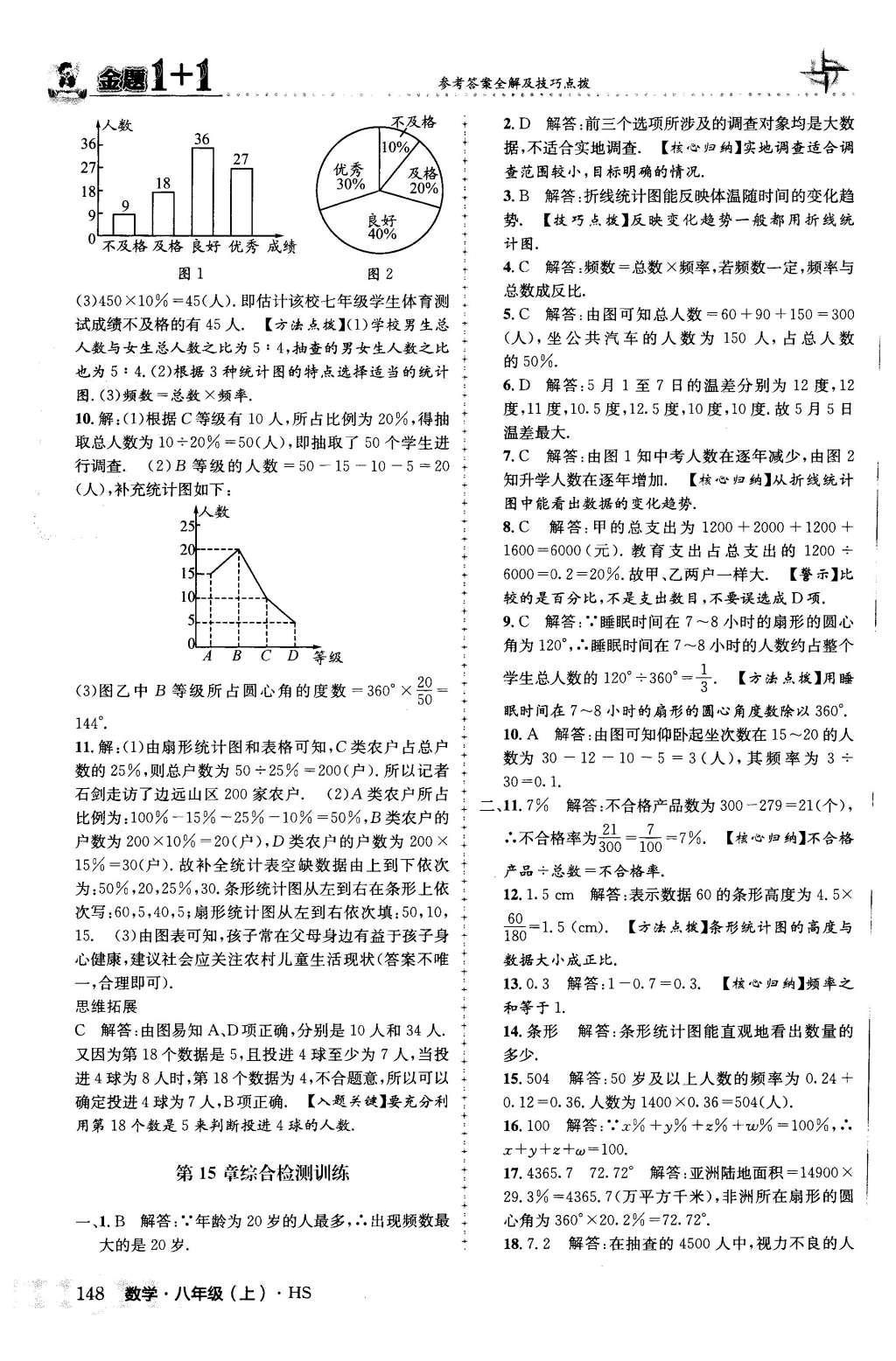 2015年金題1加1八年級數(shù)學(xué)上冊華師大版 第15章數(shù)據(jù)的收集與表示第36頁