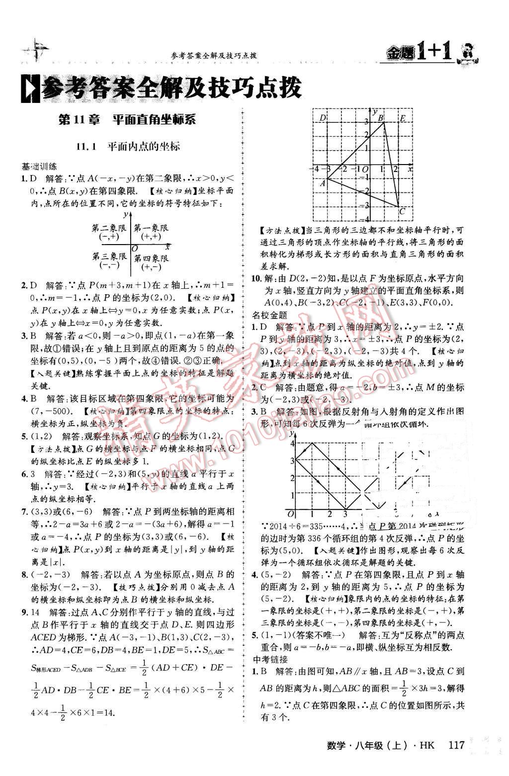 2015年金題1加1八年級數(shù)學上冊滬科版 第1頁