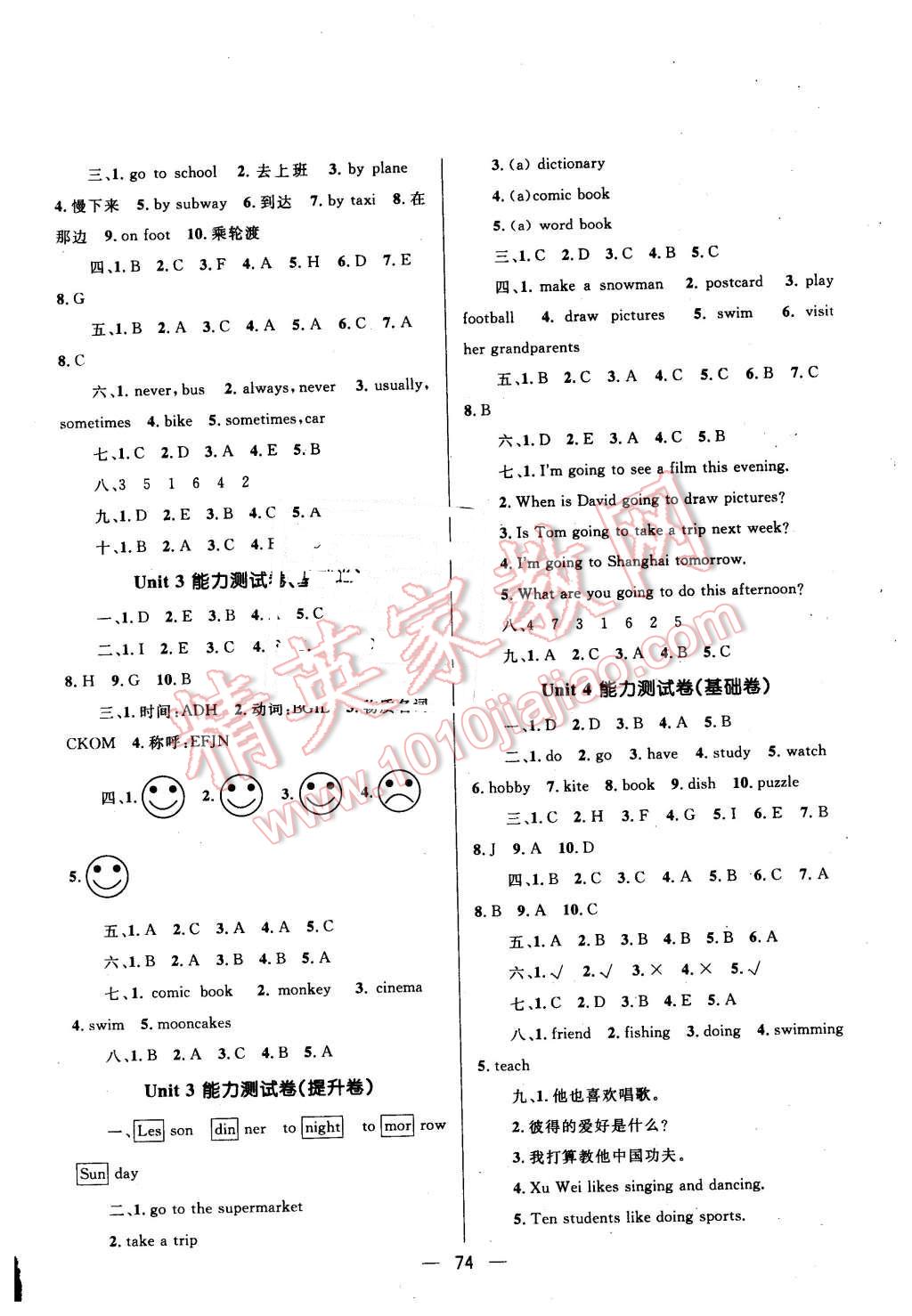 2015年贏在起跑線天天100分小學(xué)優(yōu)化測(cè)試卷六年級(jí)英語(yǔ)上冊(cè)人教版 第2頁(yè)