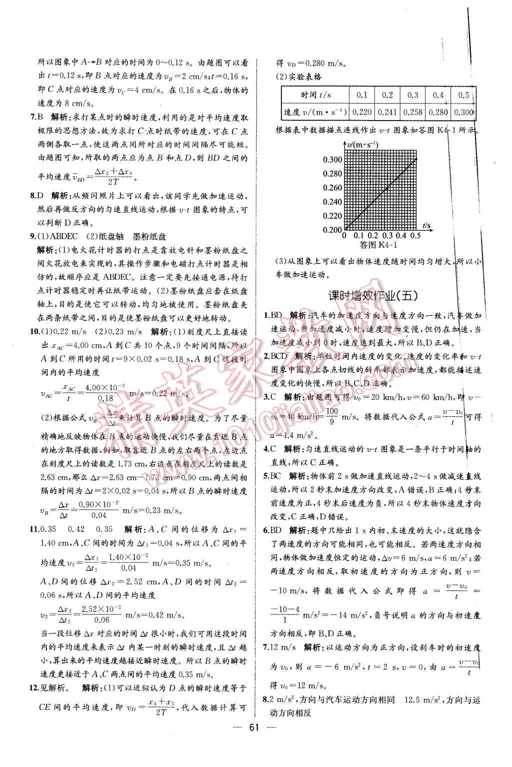 2015年同步導(dǎo)學案課時練高中物理必修1人教版 第3頁