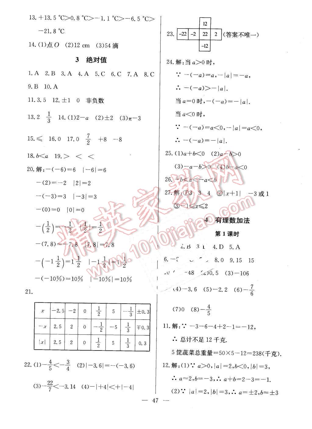 2015年金卷1号六年级数学上册鲁教版 第11页