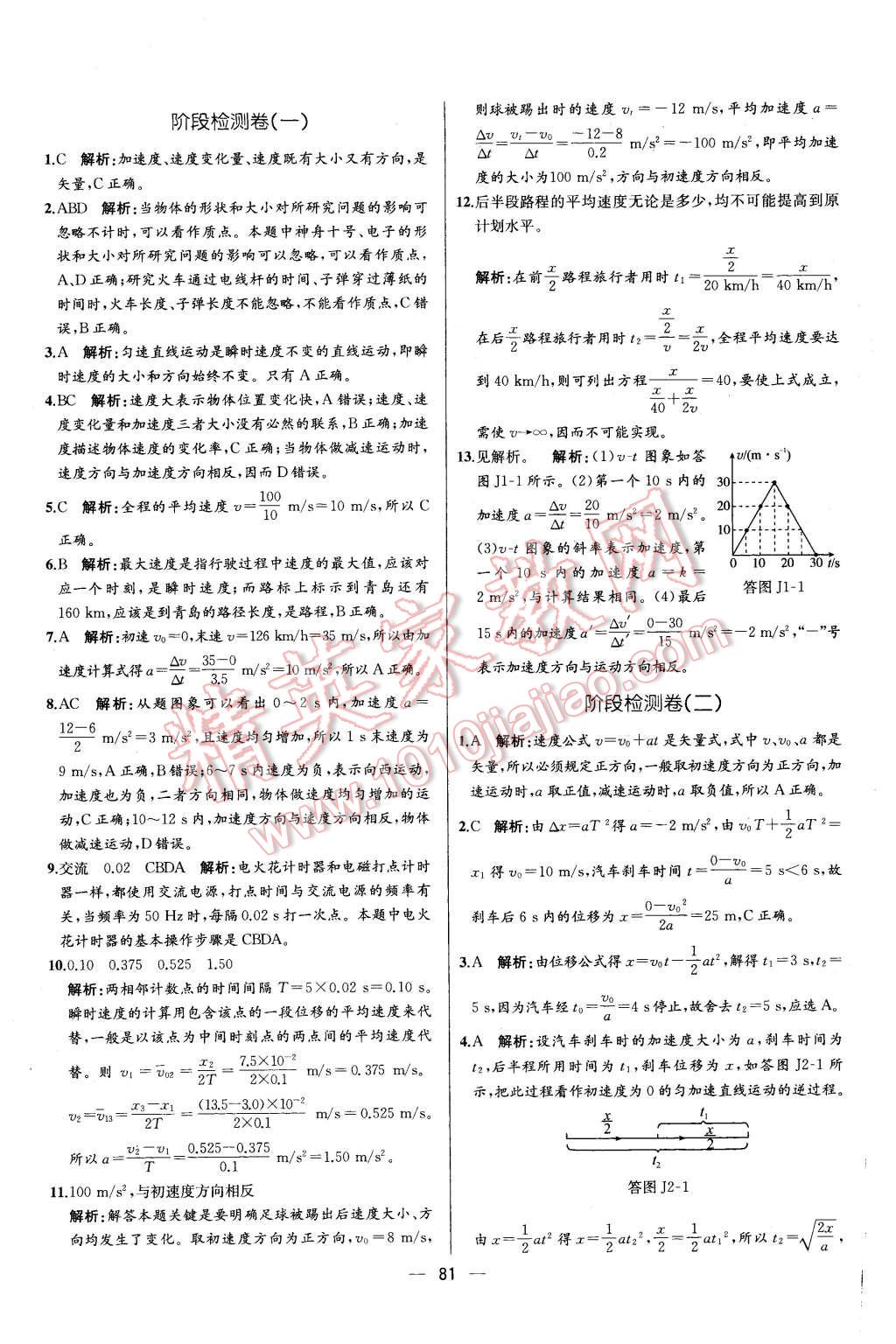 2015年同步導(dǎo)學(xué)案課時(shí)練高中物理必修1人教版 第23頁(yè)