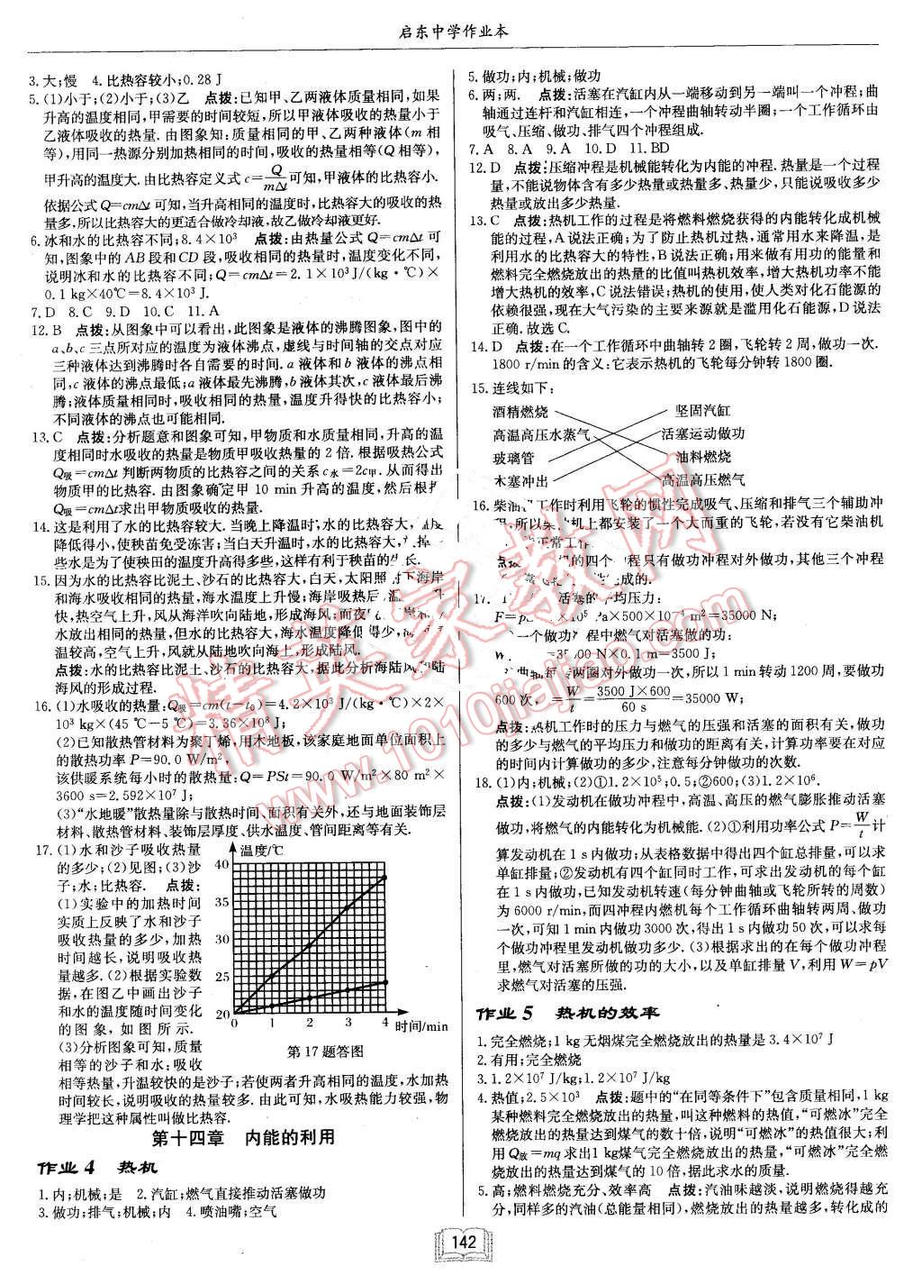 2015年啟東中學作業(yè)本九年級物理上冊人教版 第2頁