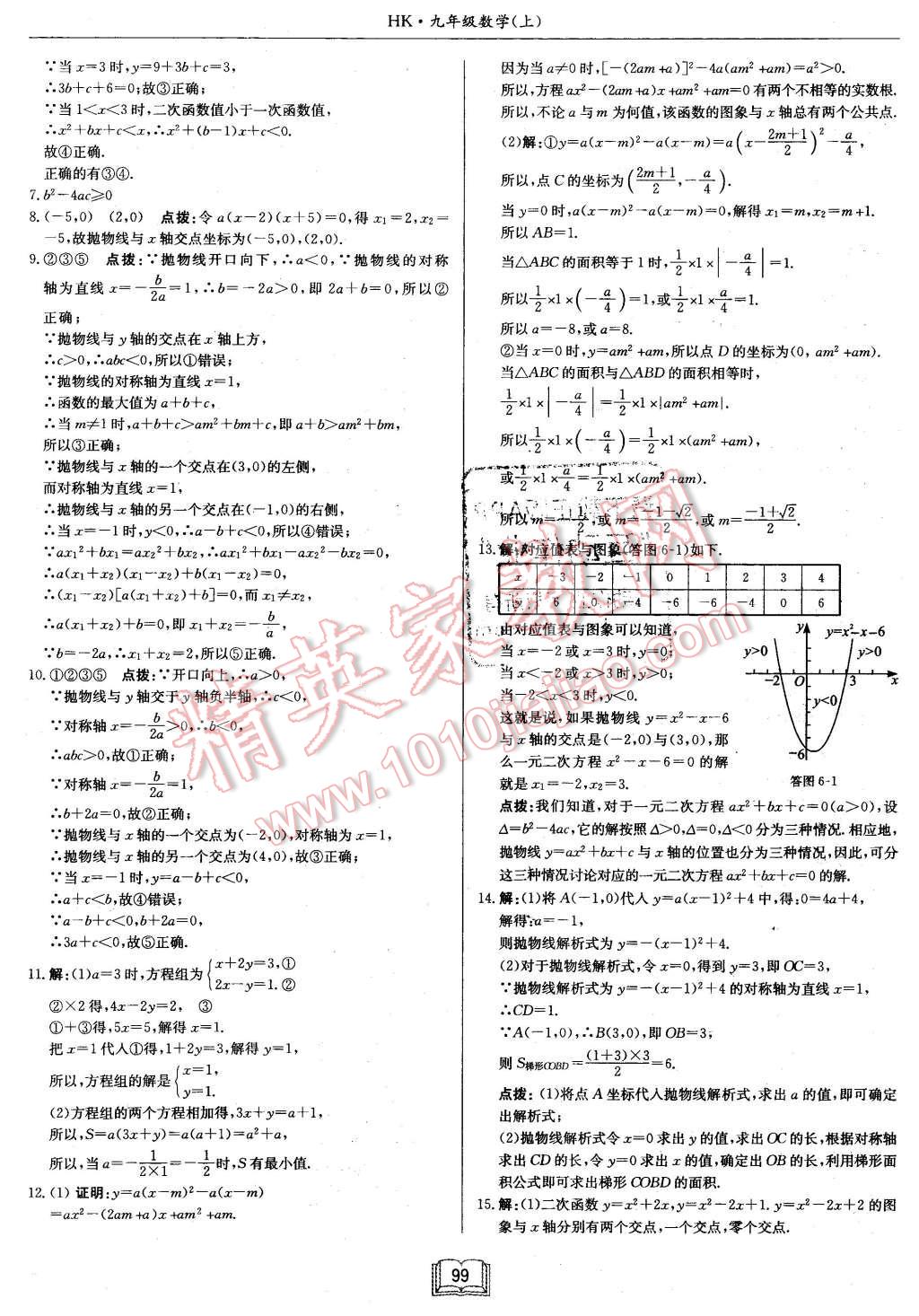 2015年启东中学作业本九年级数学上册沪科版 第7页