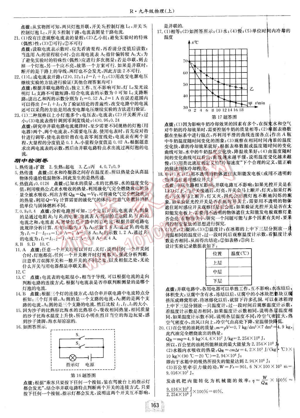 2015年啟東中學(xué)作業(yè)本九年級物理上冊人教版 第23頁