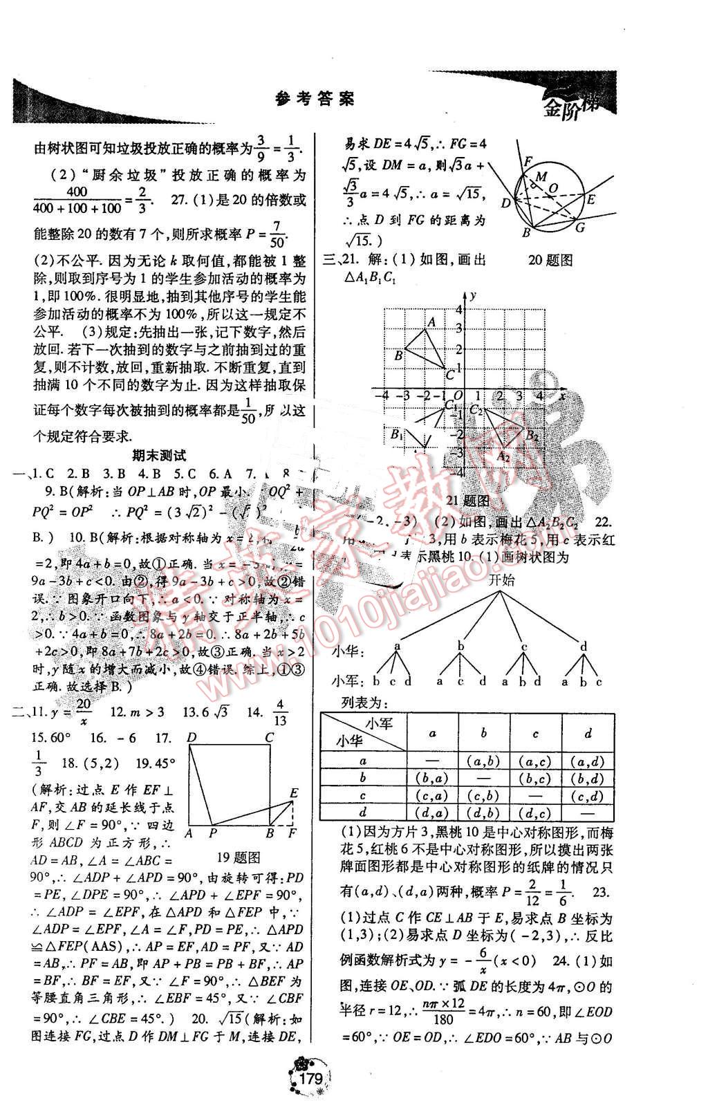 2015年金階梯課課練單元測九年級數(shù)學(xué)上冊 第37頁