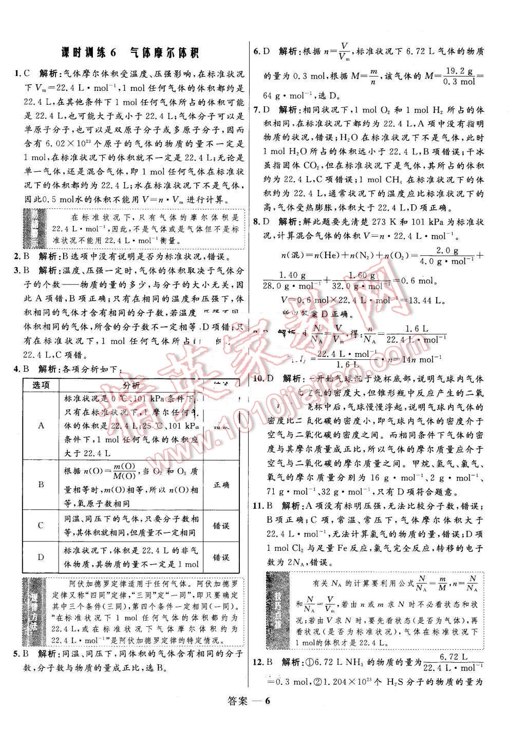 2015年高中同步測(cè)控優(yōu)化訓(xùn)練化學(xué)必修1魯科版 第6頁