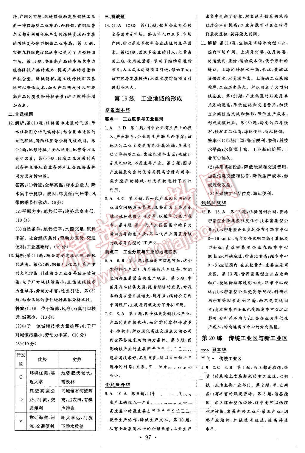 2015年小題巧練高中地理必修2人教版 第13頁