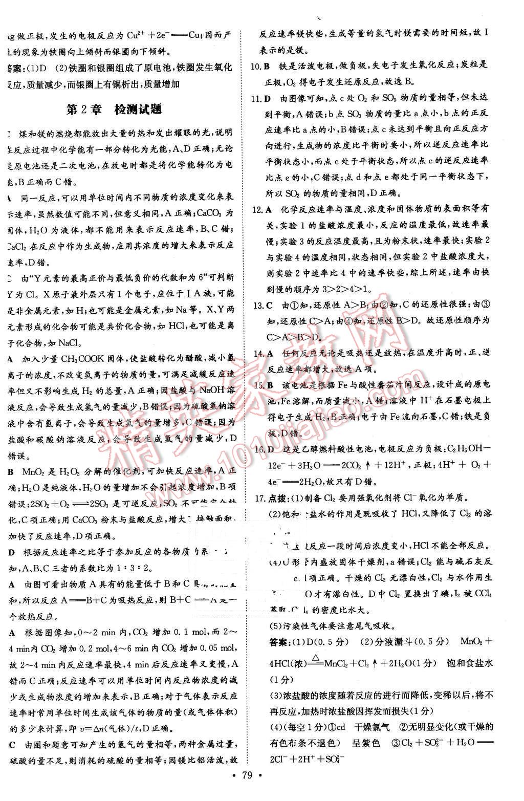 2015年小題巧練高中化學(xué)必修2魯科版 第17頁