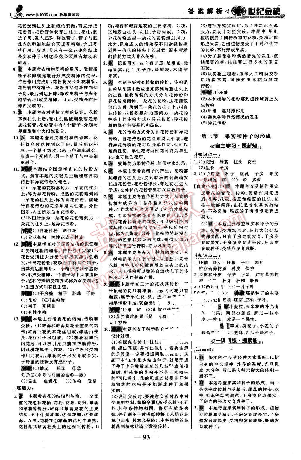 2015年世紀(jì)金榜金榜學(xué)案八年級(jí)生物上冊(cè)濟(jì)南版 第2頁(yè)