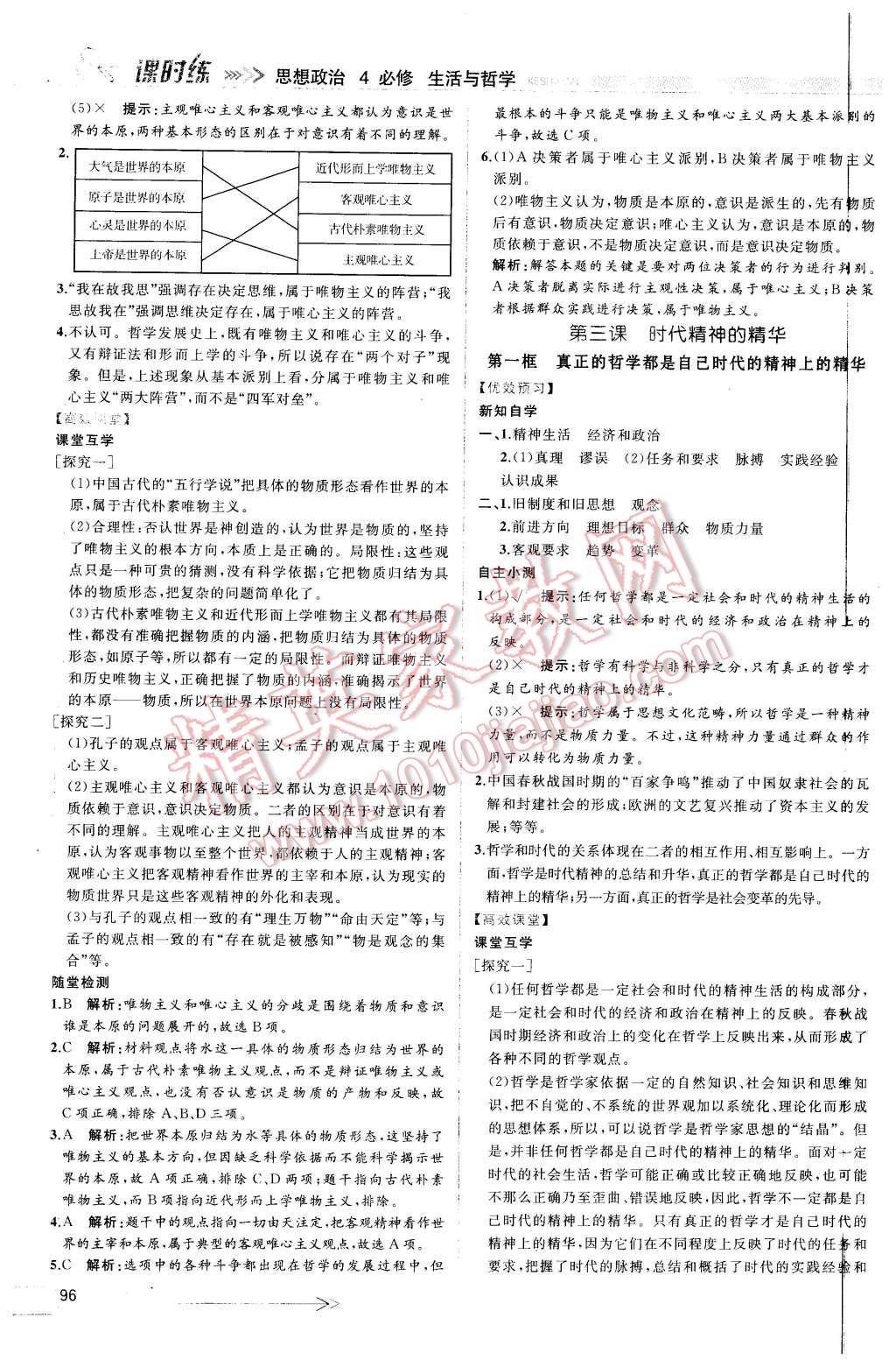 2015年同步導(dǎo)學(xué)案課時練思想政治必修4人教版 第4頁