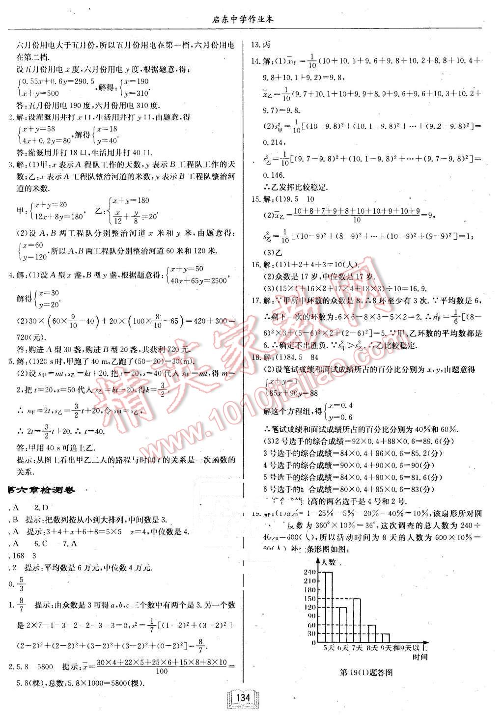 2015年啟東中學(xué)作業(yè)本八年級數(shù)學(xué)上冊北師大版 第18頁