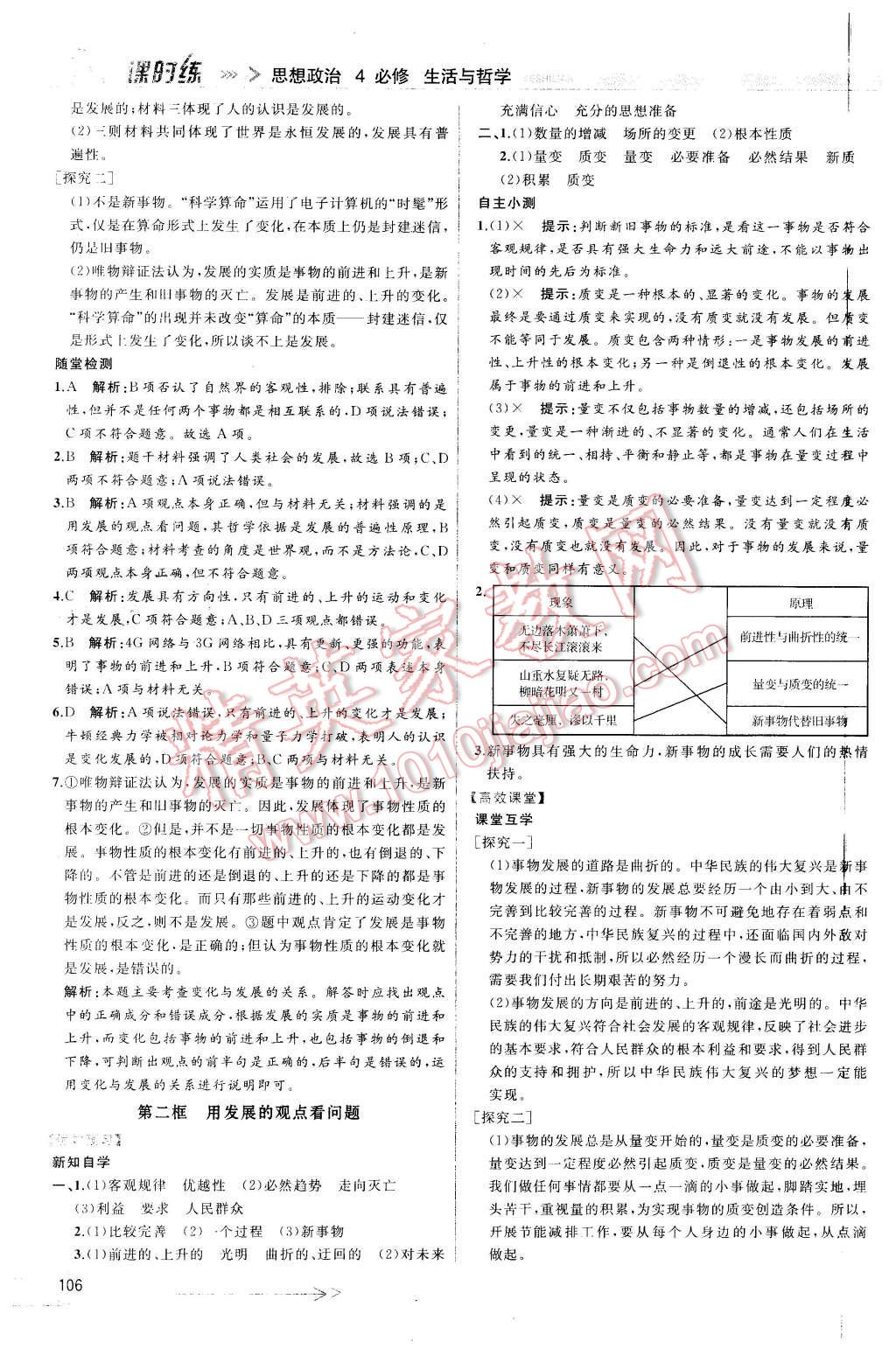 2015年同步導學案課時練思想政治必修4人教版 第14頁