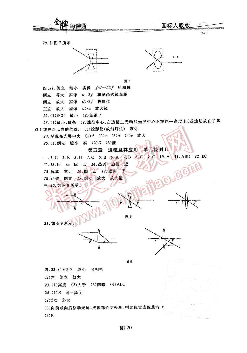 2015年金牌每課通八年級(jí)物理上冊(cè)人教版 第6頁(yè)