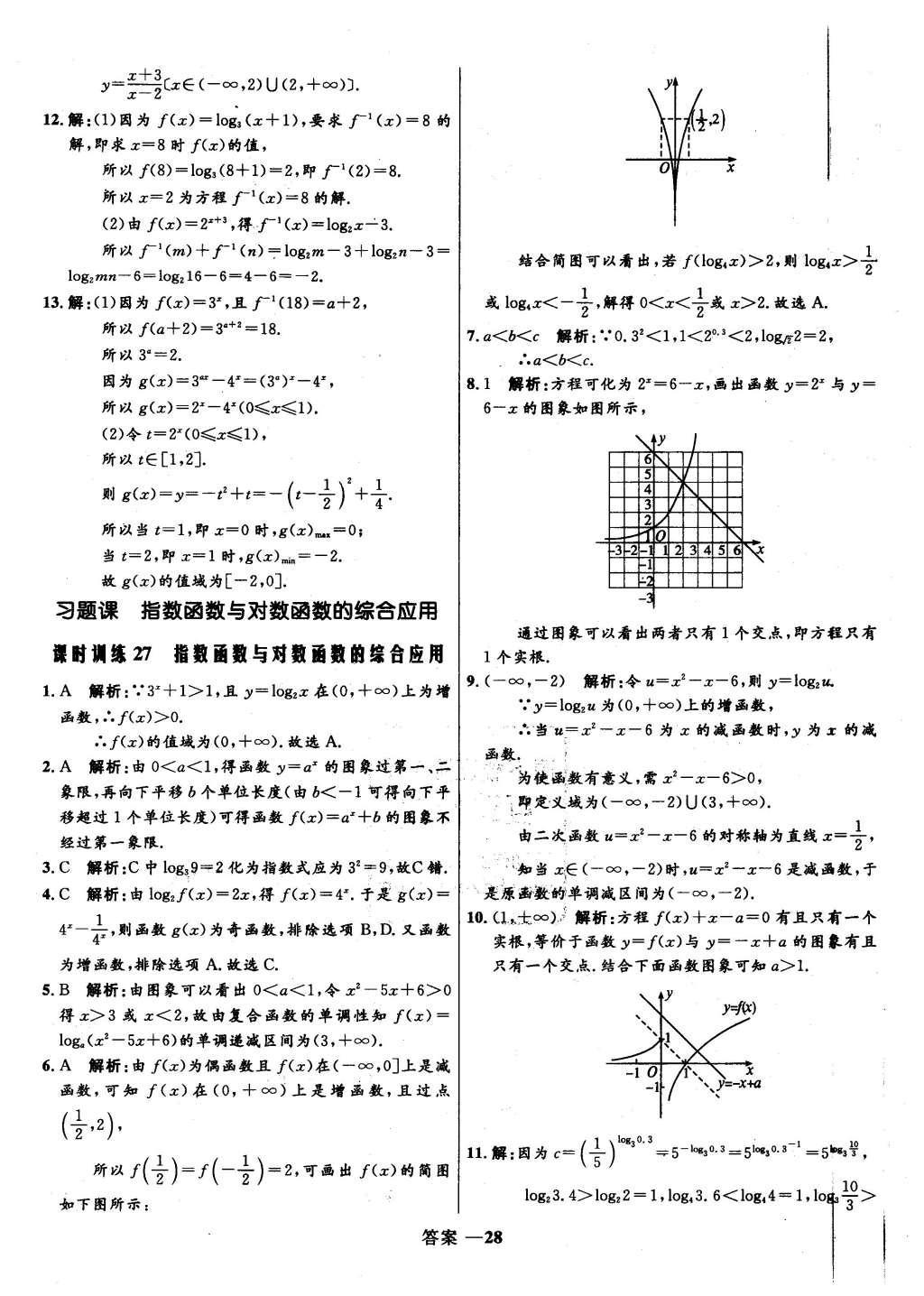 2015年高中同步測控優(yōu)化訓練數(shù)學必修1人教B版 課時訓練第43頁