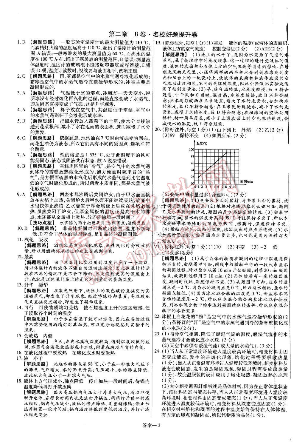 2015年金考卷活頁題選八年級物理上冊蘇科版 第3頁