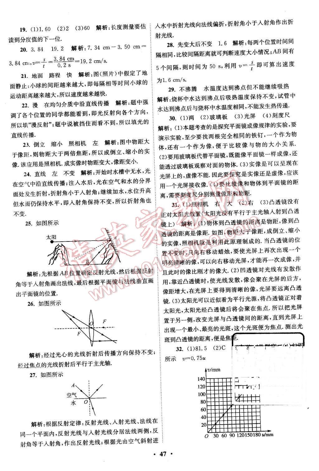 2015年初中物理小題狂做八年級(jí)上冊(cè)蘇科版提優(yōu)版 第47頁