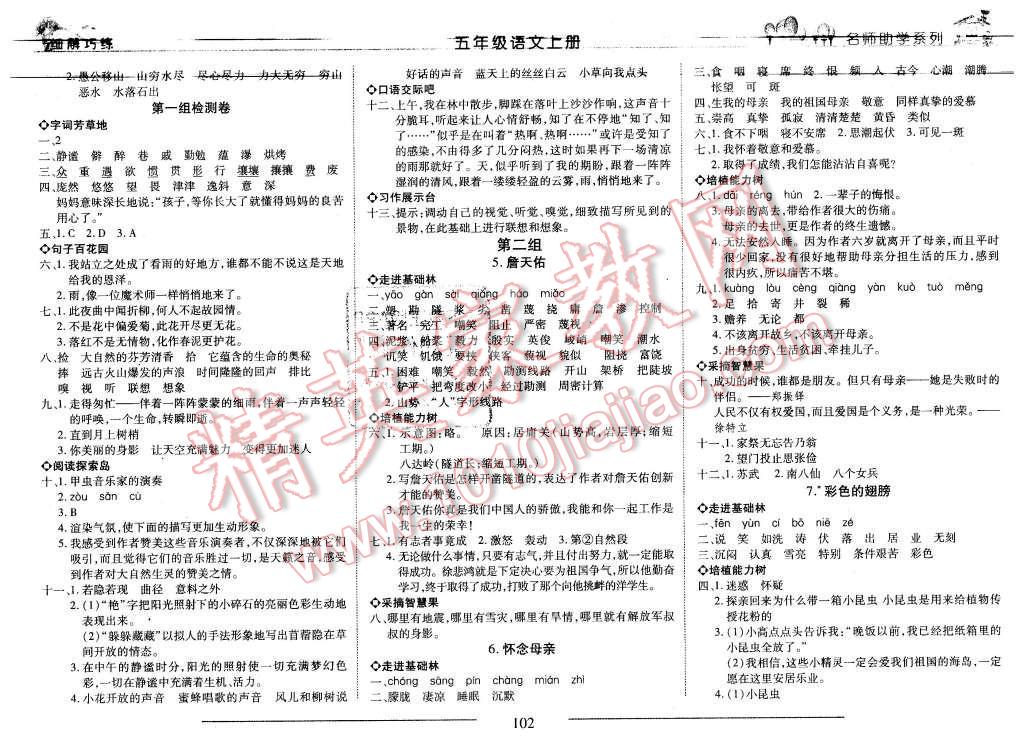 2015年细解巧练五年级语文上册鲁教版 第2页