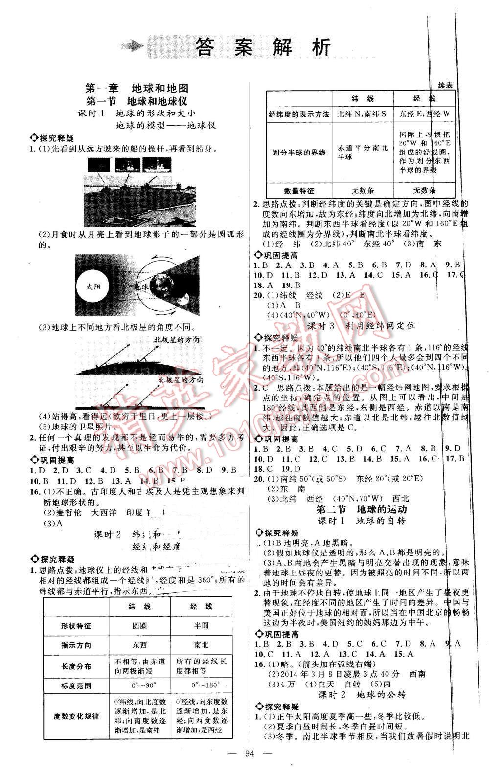 2015年細(xì)解巧練六年級地理上冊魯教版 第1頁