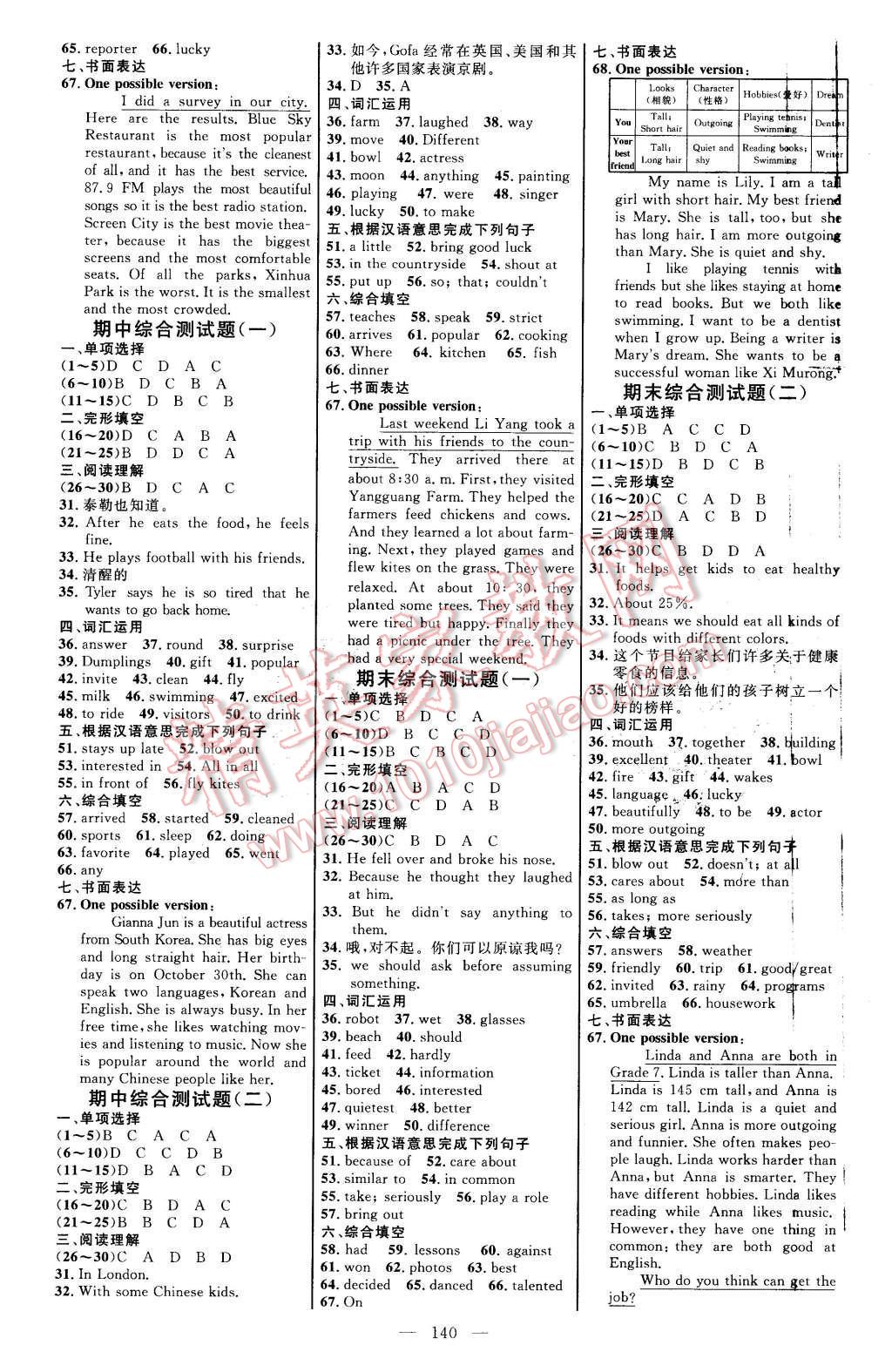 2015年細(xì)解巧練七年級(jí)英語上冊(cè)魯教版 第7頁