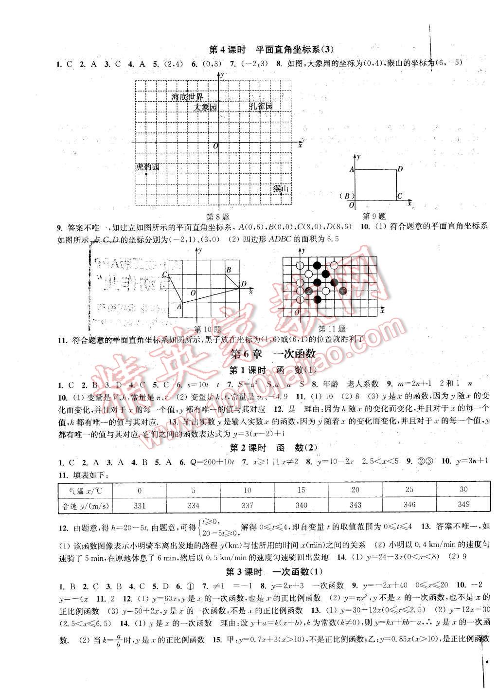 2015年通城学典活页检测八年级数学上册苏科版 第11页