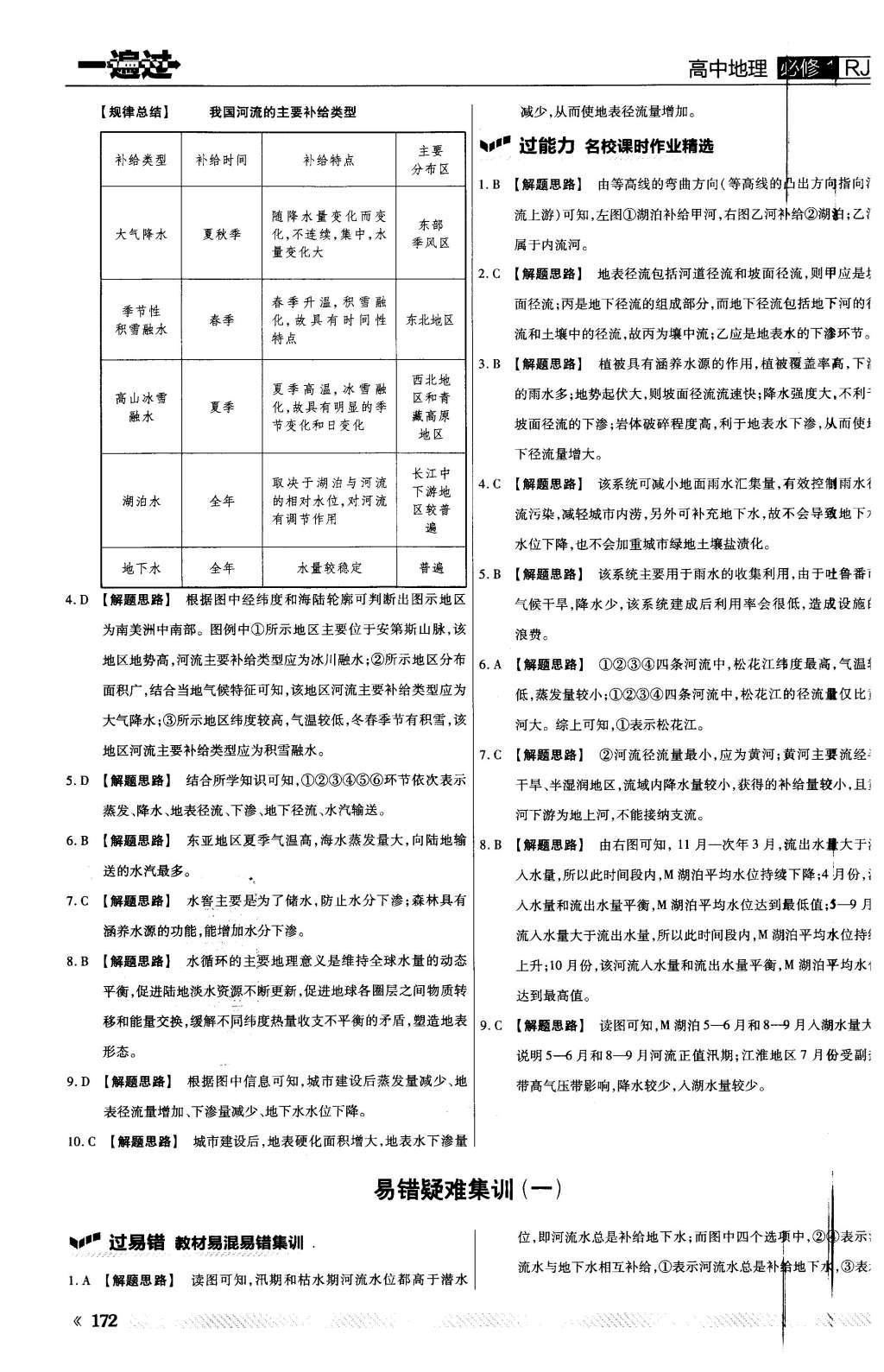 2015年一遍過高中地理必修1人教版 第三章 地球上的水第30頁