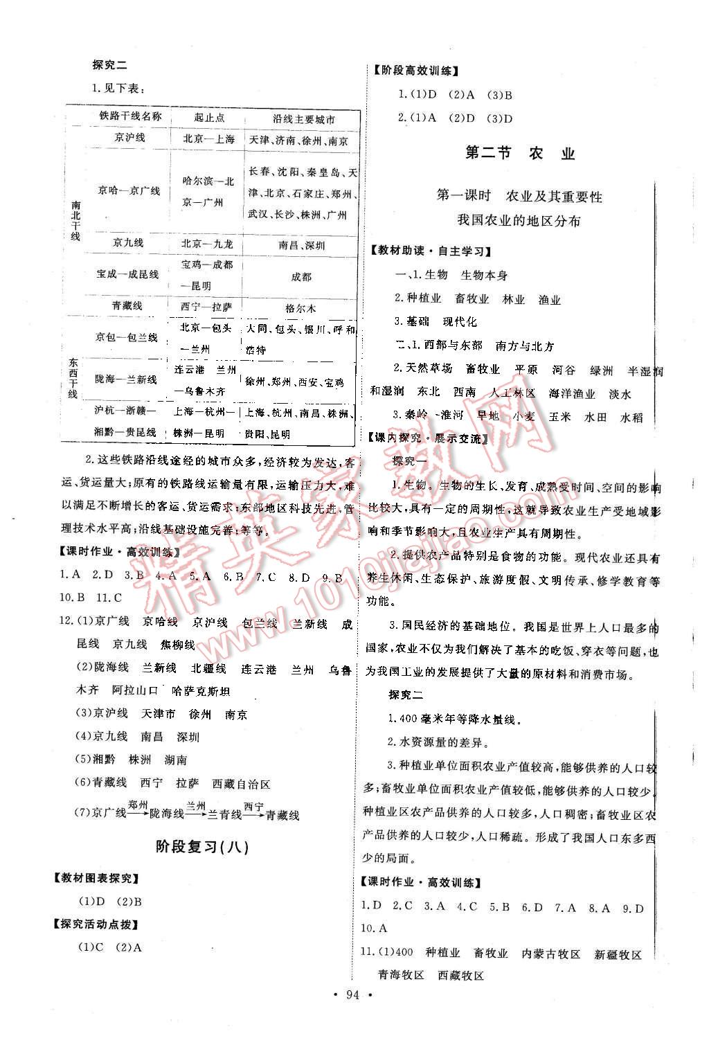 2015年能力培养与测试八年级地理上册人教版 第12页