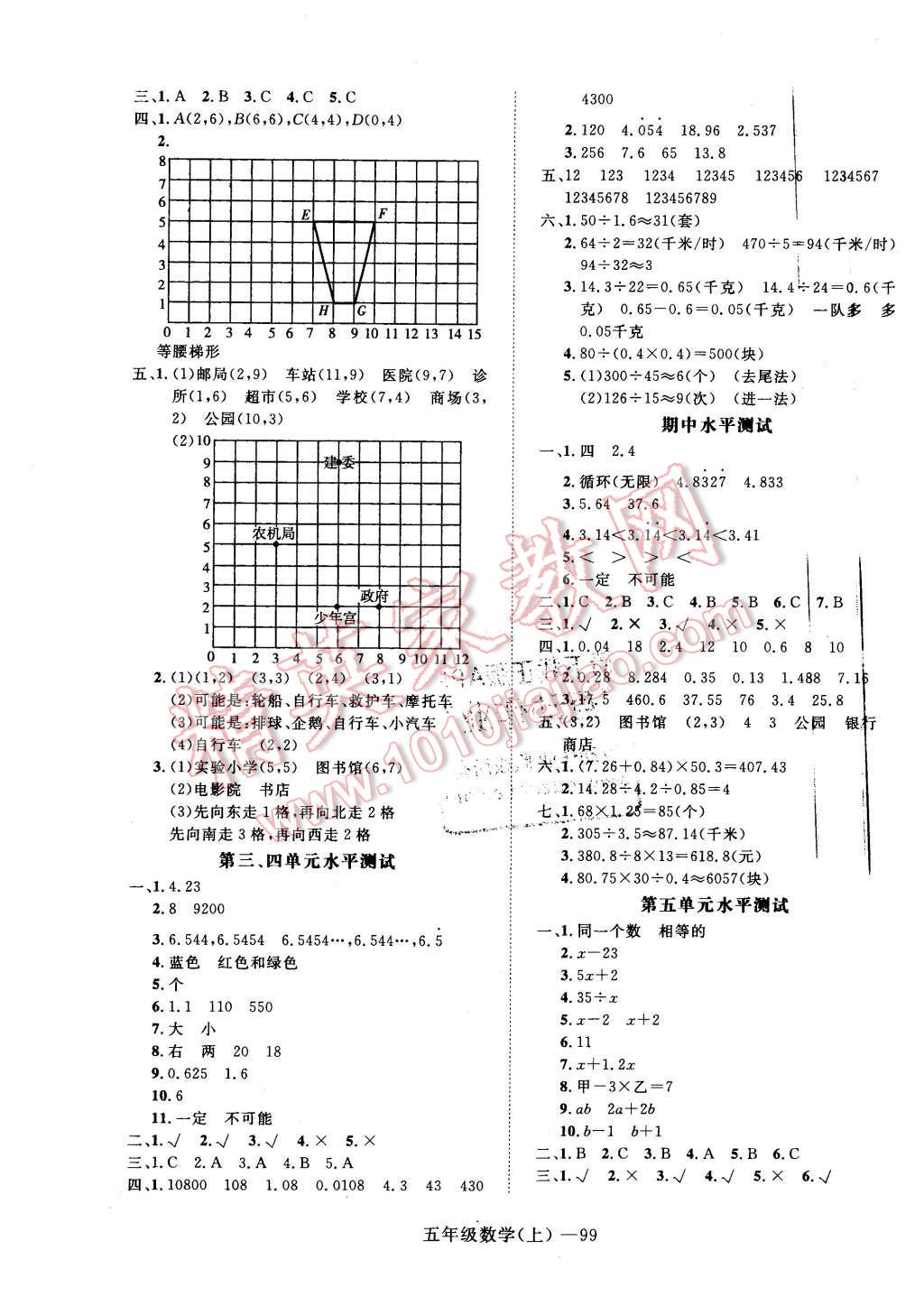 2015年高效課時100五年級數(shù)學上冊 第7頁