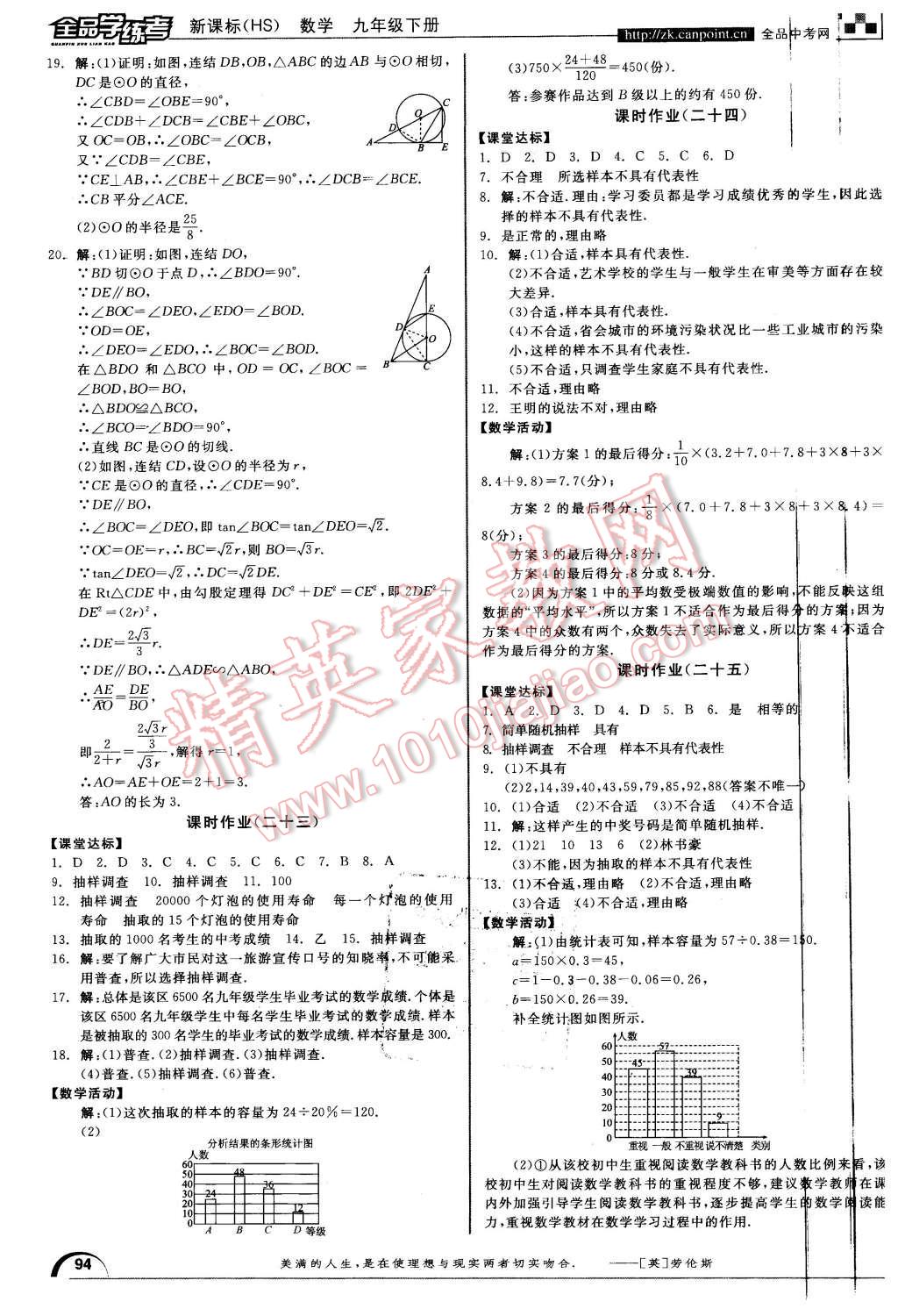 2016年全品學(xué)練考九年級(jí)數(shù)學(xué)下冊(cè)華師大版 第16頁(yè)