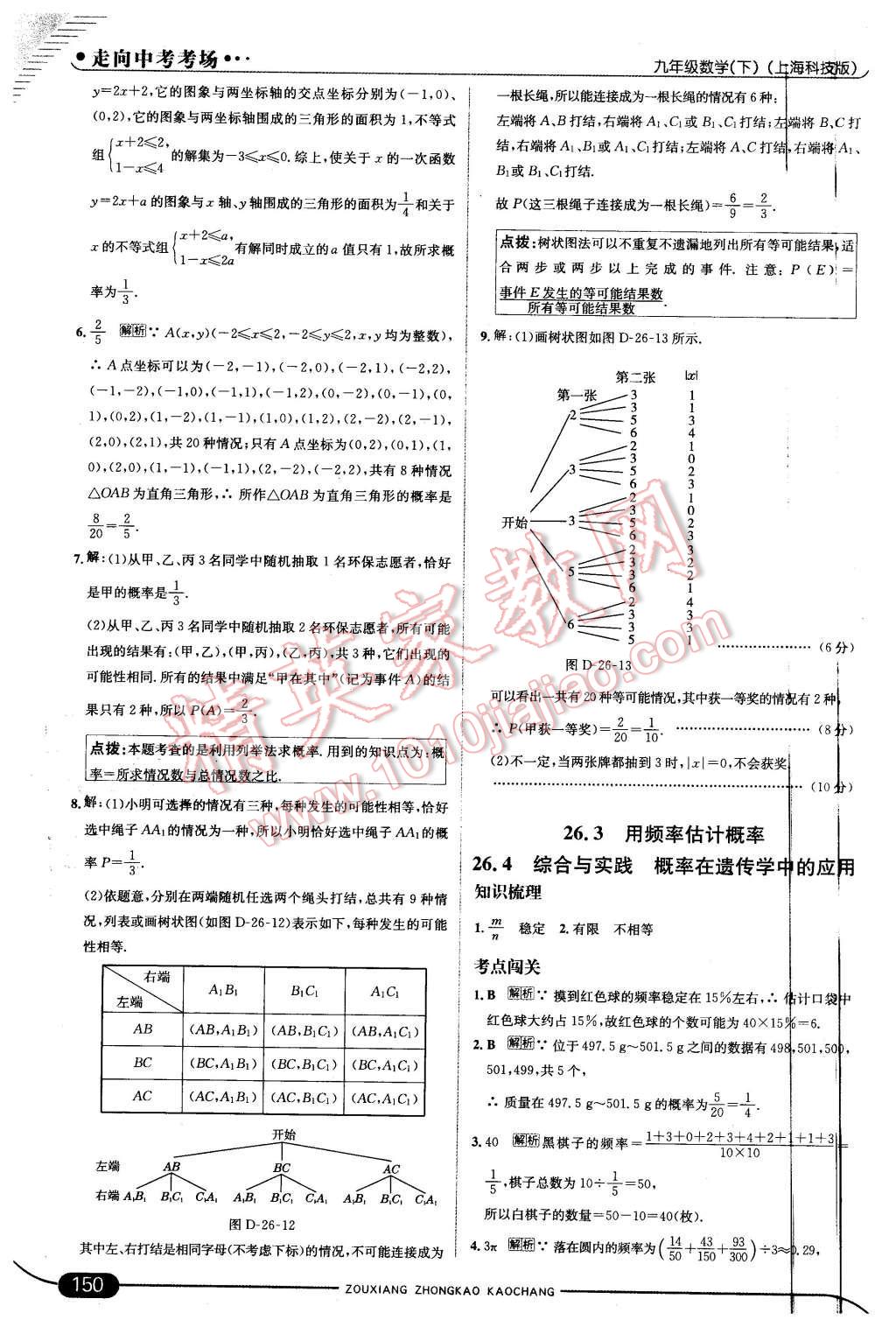 2016年走向中考考場(chǎng)九年級(jí)數(shù)學(xué)下冊(cè)滬科版 第40頁(yè)