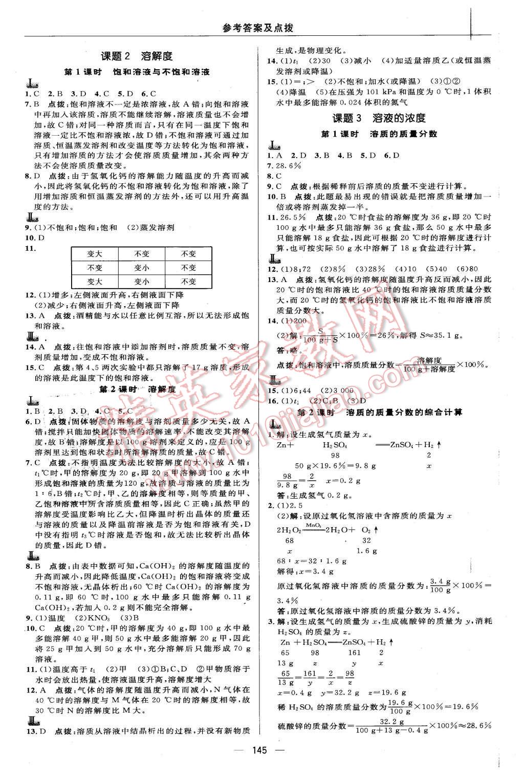 2016年综合应用创新题典中点九年级化学下册人教版 第11页