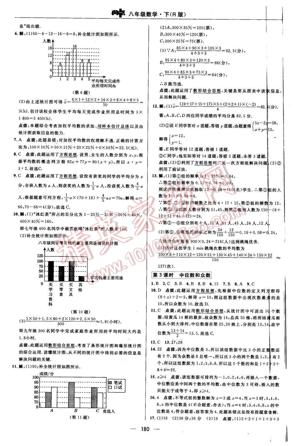 2016年綜合應用創(chuàng)新題典中點八年級數學下冊人教版 第44頁