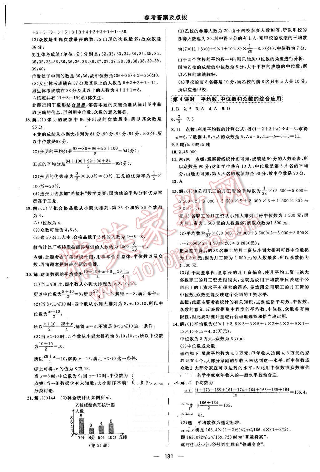 2016年綜合應用創(chuàng)新題典中點八年級數(shù)學下冊人教版 第45頁