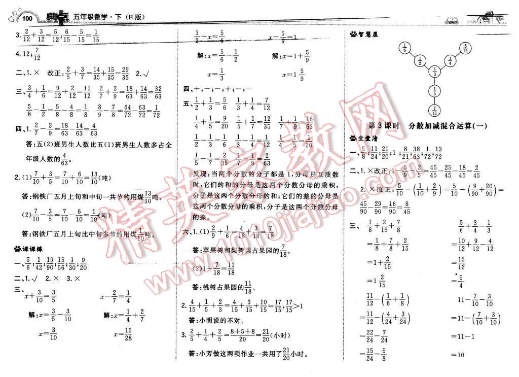 2016年综合应用创新题典中点五年级数学下册人教版 第18页