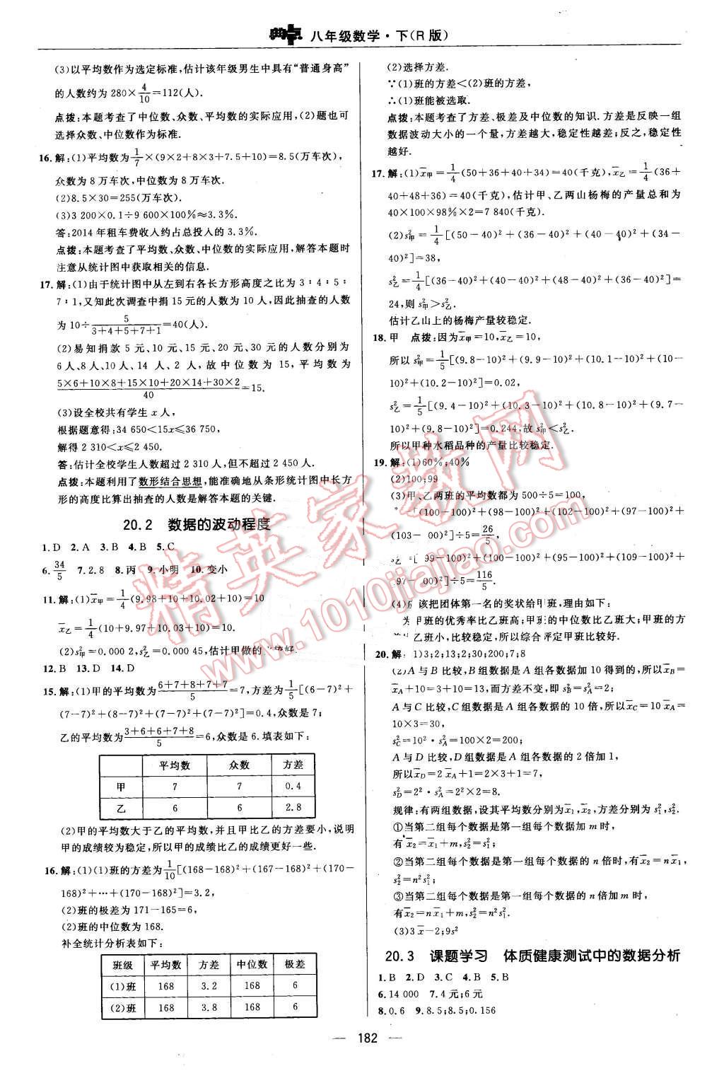 2016年綜合應(yīng)用創(chuàng)新題典中點(diǎn)八年級(jí)數(shù)學(xué)下冊(cè)人教版 第46頁